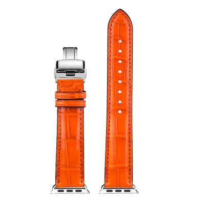 Apple Watch Alligator Bands - Orange