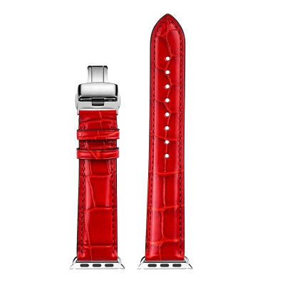 Apple Watch Alligator Bands - Red