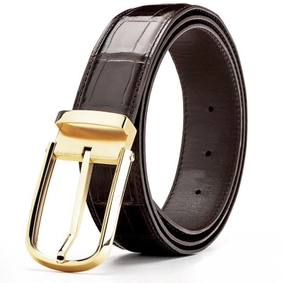 Durable Alligator Belts Work Business Dress Belt