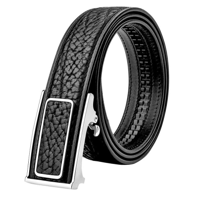 Stylish Bison Leather Belts with Automatic Adjustable Click Buckle