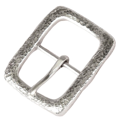 Vintage Sterling Silver Square Center Bar Buckle