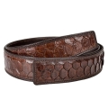 Snakeskin Replacement Belts Straps without Buckle - Brown