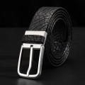 Classic Double-sided Bison Leather Belts Dress Belts