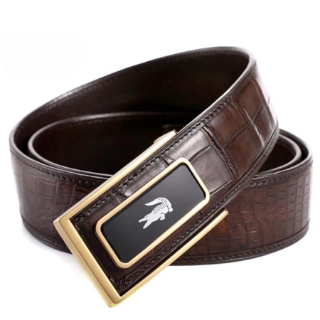 Casual Alligator Belts Modern Belts - Brown